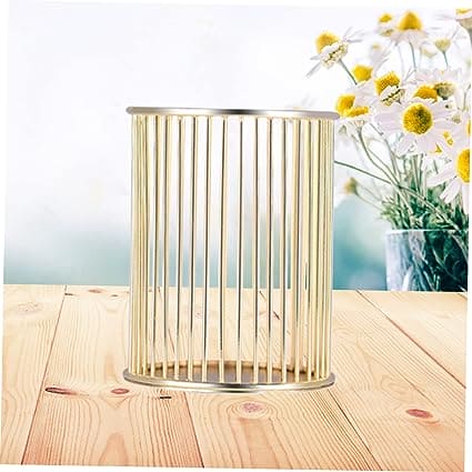 Wire Mesh Pen Holder, Metal Desktop Pen Holder, Round Stick Cylinder Pen Pencil, Makeup Brush Holder, Desktop Storage Box for Office Home, Metal Hollow Out Pen Holder for Desk, Desktop Accessories Wire Makeup Brush Holder Wire Mesh Pen Holder, Metal Desktop Pen Holder, Round Stick Cylinder Pen Pencil, Makeup Brush Holder, Desktop Storage Box for Office Home, Metal Hollow Out Pen Holder for Desk, Desktop Accessories Wire Makeup Brush Holder